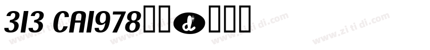 313 CA1978字体字体转换